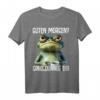 Guten Morgen! Dünnes Eis Kaffee Spruch T-Shirt – Lustiges Geschenk für Morgenmuffel, Katzenliebhaber & Ironiesüchtige