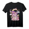 Pastell Goth Wiccan Katze T-Shirt - Niedliche, gruselige Hexenkatze im kawaii und Vaporware Stil für Nu-Goth, Anime & Cosplay Fans