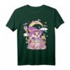 Pastell Goth Wiccan Katze T-Shirt - Niedliche, gruselige Hexenkatze im kawaii und Vaporware Stil für Nu-Goth, Anime & Cosplay Fans