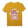 Pastell Goth Wiccan Katze T-Shirt - Niedliche, gruselige Hexenkatze im kawaii und Vaporware Stil für Nu-Goth, Anime & Cosplay Fans