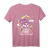 Pastell Goth Wiccan Katze T-Shirt - Niedliche, gruselige Hexenkatze im kawaii und Vaporware Stil für Nu-Goth, Anime & Cosplay Fans
