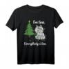 Lustiges Weihnachts-T-Shirt mit Katze und Lichterkette – Perfekt für Tierliebhaber, Weihnachtsfans und festliche Outfits