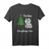 Lustiges Weihnachts-T-Shirt mit Katze und Lichterkette – Perfekt für Tierliebhaber, Weihnachtsfans und festliche Outfits