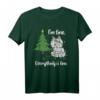 Lustiges Weihnachts-T-Shirt mit Katze und Lichterkette – Perfekt für Tierliebhaber, Weihnachtsfans und festliche Outfits
