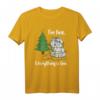 Lustiges Weihnachts-T-Shirt mit Katze und Lichterkette – Perfekt für Tierliebhaber, Weihnachtsfans und festliche Outfits