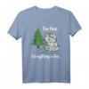 Lustiges Weihnachts-T-Shirt mit Katze und Lichterkette – Perfekt für Tierliebhaber, Weihnachtsfans und festliche Outfits