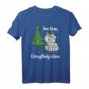 Lustiges Weihnachts-T-Shirt mit Katze und Lichterkette – Perfekt für Tierliebhaber, Weihnachtsfans und festliche Outfits
