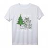 Lustiges Weihnachts-T-Shirt mit Katze und Lichterkette – Perfekt für Tierliebhaber, Weihnachtsfans und festliche Outfits