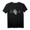 Herzschlag Fahrradfahrer Motiv T-Shirt für Radfahrer, Fahrradfans und Radsportler - Perfekt als Geschenk