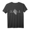 Herzschlag Fahrradfahrer Motiv T-Shirt für Radfahrer, Fahrradfans und Radsportler - Perfekt als Geschenk