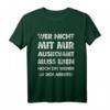 Lustiges Männer T-Shirt mit Spruch »Wer Nicht Mit Mir Auskommt An Sich Arbeiten« – Perfekt für Arbeit, Party und als Geschenk für Freunde und Vater
