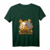 Niedliches Anime-Katzen- und Herbstblätter-T-Shirt mit V-Ausschnitt - Fall is My Favorite Color für Katzenliebhaber, Familien & Kawaii-Fans
