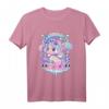 Kawaii Pastell Goth Einhorn Regenbogen T-Shirt – Süßes und Gruseliges Gothic Halloween Shirt für Anime, Harajuku & Otaku Fans