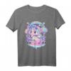 Kawaii Pastell Goth Einhorn Regenbogen T-Shirt – Süßes und Gruseliges Gothic Halloween Shirt für Anime, Harajuku & Otaku Fans