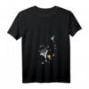 HapPanda Pocahontas Meeko Flit Colorful Leafs Fall V-Ausschnitt T-Shirt - Offiziell lizenziert, ideal als Geburtstagsgeschenk