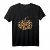 Leopard Cheetah Print Pumpkin Cute Womens Fall Autumn Gift - Lustiges Herbst T-Shirt für Pumpkin Spice Fans und Damen