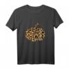 Leopard Cheetah Print Pumpkin Cute Womens Fall Autumn Gift - Lustiges Herbst T-Shirt für Pumpkin Spice Fans und Damen