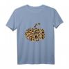 Leopard Cheetah Print Pumpkin Cute Womens Fall Autumn Gift - Lustiges Herbst T-Shirt für Pumpkin Spice Fans und Damen