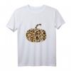Leopard Cheetah Print Pumpkin Cute Womens Fall Autumn Gift - Lustiges Herbst T-Shirt für Pumpkin Spice Fans und Damen