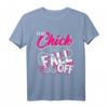 Biker Babe Gift Motorcycle This Chick Didn't Fall Off T-Shirt - Vintage Style Motorrad Graphic für Frauen & Männer, Perfekt als Geschenk für Motorradliebhaber