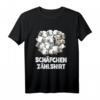 Schäfchen Zählshirt - Lustiges Schlafshirt mit Schaf Motiv für Erwachsene und Kinder, perfektes Geschenk für Langschläfer und Träumer
