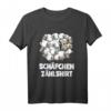 Schäfchen Zählshirt - Lustiges Schlafshirt mit Schaf Motiv für Erwachsene und Kinder, perfektes Geschenk für Langschläfer und Träumer
