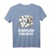 Schäfchen Zählshirt - Lustiges Schlafshirt mit Schaf Motiv für Erwachsene und Kinder, perfektes Geschenk für Langschläfer und Träumer