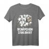 Schäfchen Zählshirt - Lustiges Schlafshirt mit Schaf Motiv für Erwachsene und Kinder, perfektes Geschenk für Langschläfer und Träumer