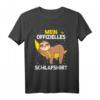 Mein Offizielles Faultier Schlafshirt - Bequemer Schlafanzug und Pyjama für Männer, Frauen und Kinder mit Faultier-Motiv auf Mond, perfekte Geschenkidee
