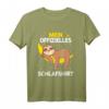 Mein Offizielles Faultier Schlafshirt - Bequemer Schlafanzug und Pyjama für Männer, Frauen und Kinder mit Faultier-Motiv auf Mond, perfekte Geschenkidee
