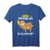 Mein Offizielles Faultier Schlafshirt - Bequemer Schlafanzug und Pyjama für Männer, Frauen und Kinder mit Faultier-Motiv auf Mond, perfekte Geschenkidee
