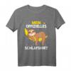 Mein Offizielles Faultier Schlafshirt - Bequemer Schlafanzug und Pyjama für Männer, Frauen und Kinder mit Faultier-Motiv auf Mond, perfekte Geschenkidee