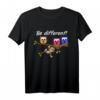 Be Different! Lustiges Eulen- und Faultier-T-Shirt für Tierliebhaber – Süßer Spruch für Damen, Herren & Kinder, perfektes Weihnachtsgeschenk