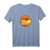 Island Hoppers Classic 80er Jahre TV-T-Shirt mit ikonischem gestreiftem Hubschrauber - Perfekt für Nostalgie-Fans der 80er Jahre