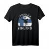 I'd rather be in Finland T-Shirt – Skandinavien-Design mit Elch-Silhouette für Finnland-Fans und Reiseliebhaber