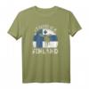 I'd rather be in Finland T-Shirt – Skandinavien-Design mit Elch-Silhouette für Finnland-Fans und Reiseliebhaber