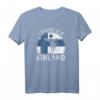 I'd rather be in Finland T-Shirt – Skandinavien-Design mit Elch-Silhouette für Finnland-Fans und Reiseliebhaber