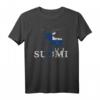Finnland Elch T-Shirt mit Flagge und Landesfarben - Perfektes Geschenk für Natur-, Tier- und Skandinavien-Fans