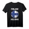 Helsinki Finnland Retro Vintage Flaggen T-Shirt – Patriotisches Souvenir für Finnland-Fans, Sportenthusiasten & Reisende