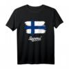 Gemalte Finnland Fahne / Suomi Flagge Fan T-Shirt – Perfektes Geschenk für Finnland Fans zu Weihnachten & Geburtstag