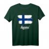 Gemalte Finnland Fahne / Suomi Flagge Fan T-Shirt – Perfektes Geschenk für Finnland Fans zu Weihnachten & Geburtstag