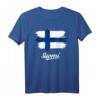 Gemalte Finnland Fahne / Suomi Flagge Fan T-Shirt – Perfektes Geschenk für Finnland Fans zu Weihnachten & Geburtstag