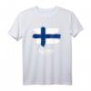 Gemalte Finnland Fahne / Suomi Flagge Fan T-Shirt – Perfektes Geschenk für Finnland Fans zu Weihnachten & Geburtstag