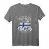 Finnland Flaggen T-Shirt Lustiges Geschenk für Finnen – Perfekt für Geburtstag, Urlaub & Heimatliebe