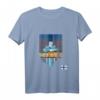 Helsinki Finnland Flagge T-Shirt - Klassisch geschnitten, doppelt genähter Saum, ideal für Finnland-Fans und Reisende