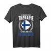 Ich brauche keine Therapie Ich muss nur nach Finnland T-Shirt - Lustiges Souvenir für Finnland-Urlauber & Skandinavien-Fans