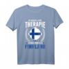 Ich brauche keine Therapie Ich muss nur nach Finnland T-Shirt - Lustiges Souvenir für Finnland-Urlauber & Skandinavien-Fans