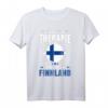 Ich brauche keine Therapie Ich muss nur nach Finnland T-Shirt - Lustiges Souvenir für Finnland-Urlauber & Skandinavien-Fans