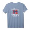 Angeltour 2020 mit Norwegen Flagge T-Shirt für Angler und Fischer – Perfekt für Angelurlaub in Skandinavien, Fjorden & Angelreisen