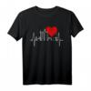 Frankfurt Skyline Herzschlag Fan T-Shirt – Ich Liebe Frankfurt Am Main als Geschenk für Frankfurt-Liebhaber und Fans der Skyline